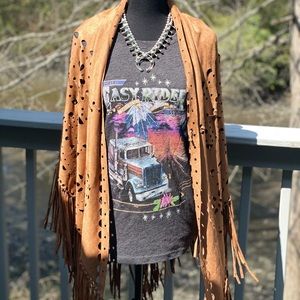 Spell Designs Easy Rider Trucker Tee size SMALL